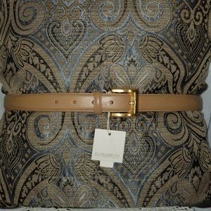 Liz Claiborne Tan Bonded Leather Belt